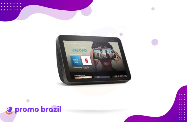 ECHO SHOW 8 (2ª GERAÇÃO) SMART DISPLAY HD 8” COM ALEXA E CÂMERA